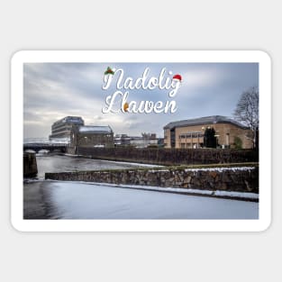 Nadolig Llawen - Christmas in Port Talbot Sticker